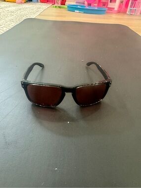 Oakley Black Frame Sunglasses with Brown Lenses